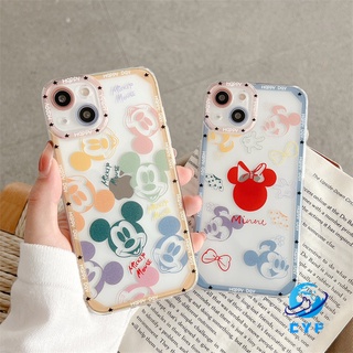 เคสโทรศัพท์มือถือ ลายการ์ตูนมิกกี้ มินนี่เมาส์ สําหรับ iPhone 13 Pro 13 12 11 Pro Max XR X XS i7 8P