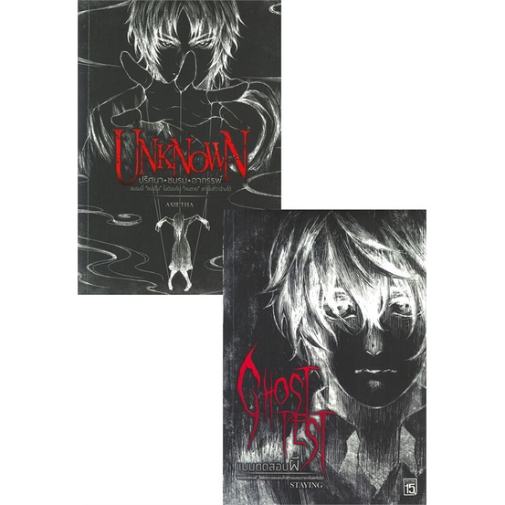 book-bazaar-หนังสือ-unknown-ปริศนา-ชมรม-อาถรรพ์-ghost-test-แบบทดสอบผี-2-เล่มจบ