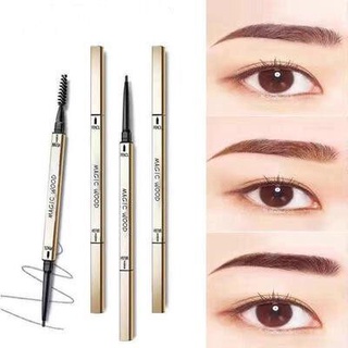 ดินสอเขียนคิ้วพร้อมแปรงกันน้ำกันเหงื่อติดทนที่เขียนเขียนคิ้ว eyebrow pencil Gold set-1360