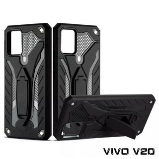 เก็บเงินปลายทาง Case Vivo V20 เคสโวีโว่ เคสนิ่ม TPU เคสหุ่นยนต์ เคสไฮบริด มีขาตั้ง เคสกันกระแทก