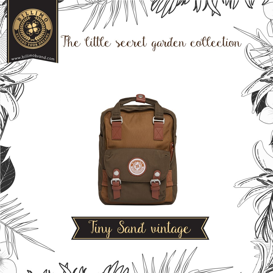 กระเป๋าเป้-กระเป๋าสะพายหลัง-billimo-tiny-sand-vintage-the-little-secret-garden-collection