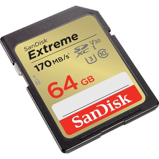 ภาพขนาดย่อของภาพหน้าปกสินค้าSanDisk Extreme SDXC Card 64GB ความเร็ว อ่าน 170MB/s เขียน 80MB/s (SDSDXV2-064G-GNCIN) จากร้าน sandisk_thailand_officialshop บน Shopee ภาพที่ 3