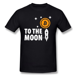 เสื้อยืดผ้าฝ้ายพิมพ์ลายขายดี มาใหม่ เสื้อยืดคอกลม ผ้าฝ้าย พิมพ์ลาย To The Moon Cryptocurrency สําหรับผู้ชาย 2022