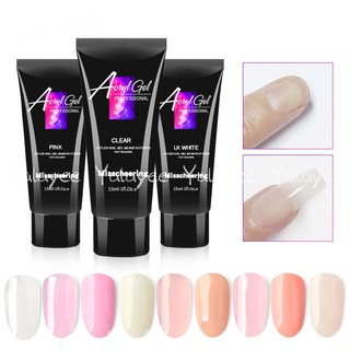 Yalayee [Manicure Tools] のที่ใส่กระดาษแข็ง ไม่ต้องใช้กระดาษ ต่อขยายเร็ว 15 มล. มี 9 สีให้เลือก