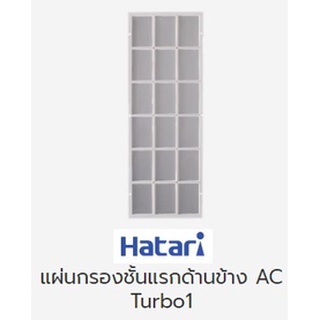 แผ่นกรองชั้นแรกด้านข้าง พัดลมไอเย็นฮาตาริ AC Turbo1 ของแท้