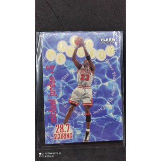 การ์ด บาสเก็ตบอล Michael Jordan Fleer ปี 1997 สภาพสวย สำหรับสะสม NBA Sport Card Hall of frame