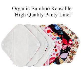 สินค้า Organic Bamboo Cloth Menstrual Panty Liner Sanitary Pads / ผ้าอนามัยกางเกงซับในแผ่นไม้ไผ่อินทรีย์