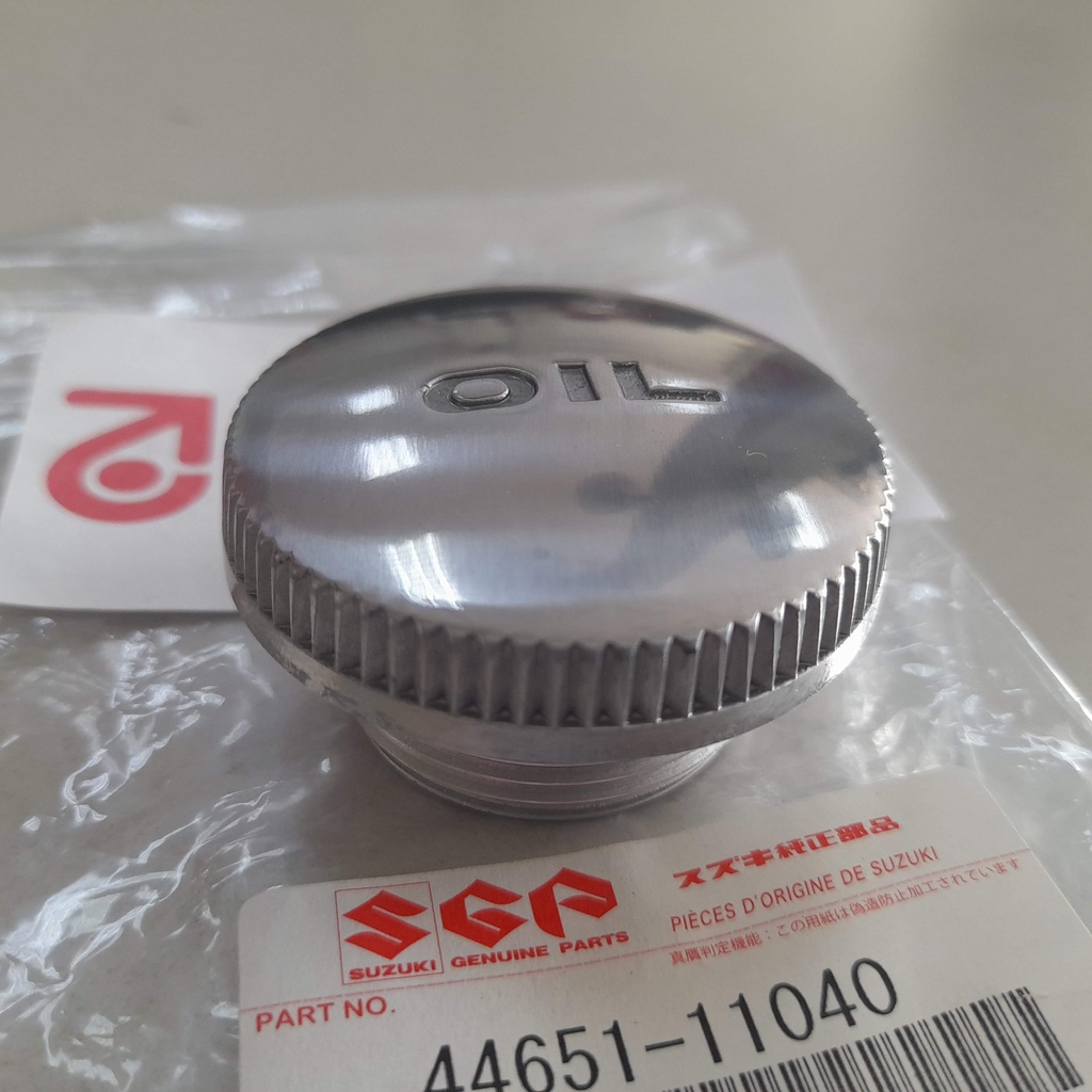 4465111040000-ฝาปิดถังน้ำมัน-ซีซีไอ-oil-filler-cap-cci-suzuki-k125-as50-gt500-tc120-ts250-t500-แท้-44651-11040