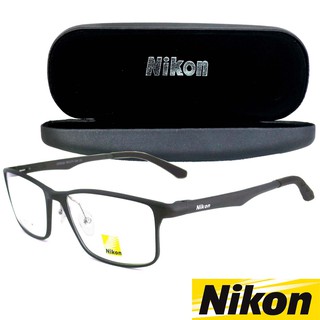 Nikon แว่นตา รุ่น CX-6326 กรอบแว่นตา Eyeglass frame ( สำหรับตัดเลนส์ ) ทรงสปอร์ต วัสดุ อลูมิเนียม C-4 สีน้ำตาล