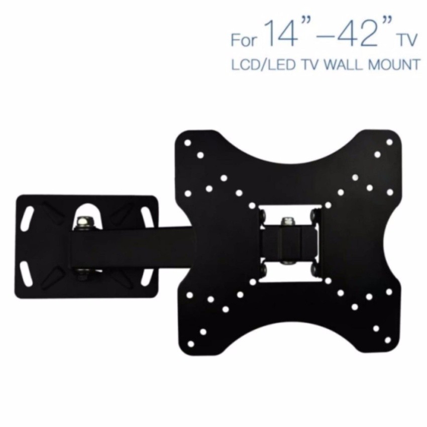 functional-single-arm-full-motion-tilt-swivel-led-tv-wall-mountbracket-14-42-intl