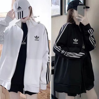 สินค้า เสื้อแจ็คเก็ตลำลอง Adidasสำหรับผู้ชายและผู้หญิง（สวมใส่ได้40KG-72KG)ผู้ชายผู้หญิงใส่ได้หมด