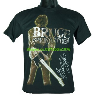 เสื้อยืดผ้าฝ้ายพรีเมี่ยมเสื้อวง Bruce Springsteen เสื้อยืดวงดนตรีร็อค เสื้อวินเทจ บรูซ สปริงส์ทีน BST837