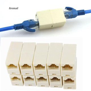 ภาพหน้าปกสินค้าFEML_5Pcs LAN Ethernet Network RJ45 Splitter Plug Adapter Cable Extension Connector ที่เกี่ยวข้อง