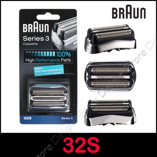 Braun 32S 32B Foil Cutter Replacement Head Shaver Cassette Foil Cutter