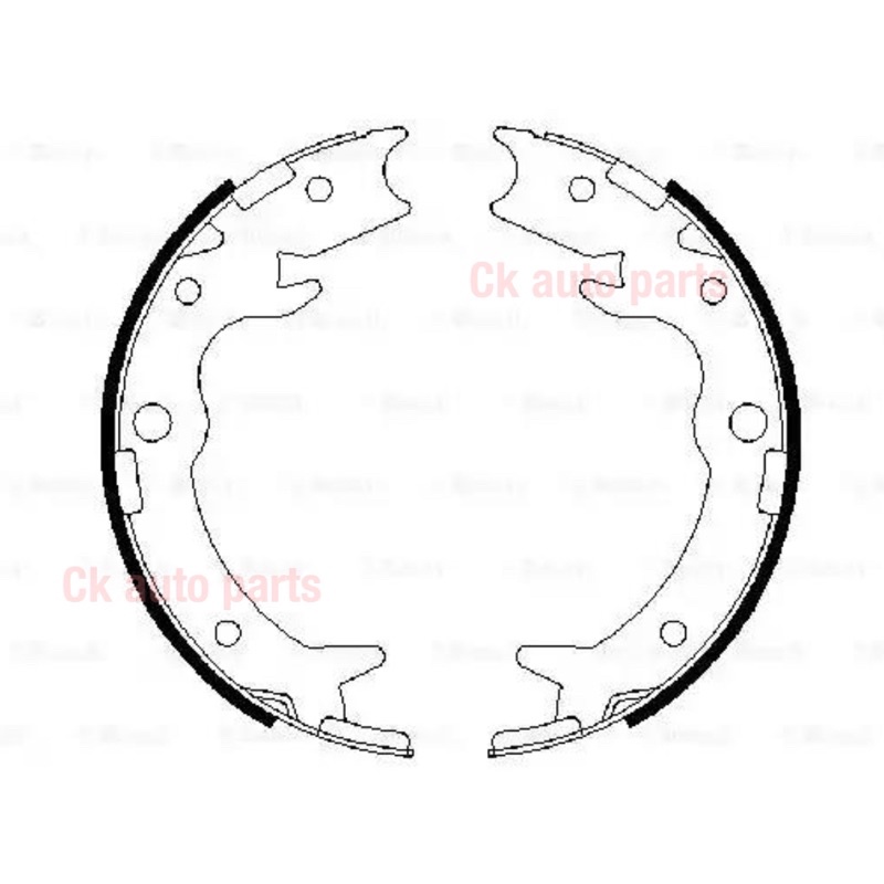 ก้ามเบรคมือ-ฮอนด้า-สตรีม-honda-stream-2001-05-parking-brake-shoe