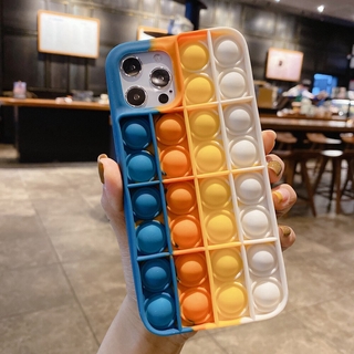 ภาพหน้าปกสินค้าเคสมือถือแบบมีปุ่มกดคลายเครียด สำหรับ iPhone 12 11 Pro Xs Max Xr X 7 8 Plus ที่เกี่ยวข้อง