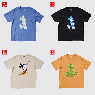 Uniqlo เสื้อยืดแขนสั้น ลายมิกกี้เมาส์ สําหรับผู้ชาย และผู้หญิง 447190