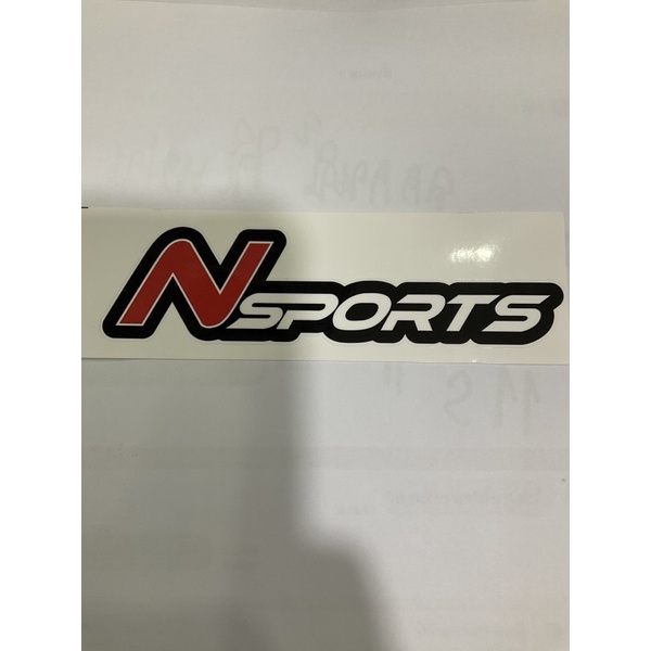 ราคาและรีวิวSticker Nsports แบบตัวหนังสือยาว 12.5CM