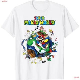 เสื้อยืดพิมพ์ลายแฟชั่น เสื้อยืดคอกลม แขนสั้น ผ้าฝ้าย พิมพ์ลายกราฟฟิค Super Mario สไตล์เรโทร แฟชั่นฤดูร้อน สําหรับผู้ชาย