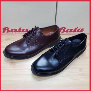 ภาพขนาดย่อของสินค้ารองเท้าหนัง Bata ผูกเชือก สีดำ สีน้ำตาล (38-46)