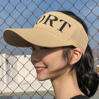 ภาพหน้าปกสินค้าหมวก หมวกแก๊ป หมวกเบสบอล ดวงอาทิตย์หมวก หมวกกีฬา  านครึ่งหัว visor สไตล์เกาหลี ซึ่งคุณอาจชอบราคาและรีวิวของสินค้านี้