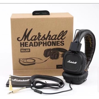 พร้อมส่งMarshall Headphone Model Major Leather Noise Cancelling Stereo DJ Hi-Fi Pro Headphones Headset หูฟัง