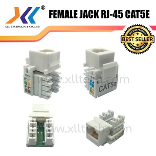 CAT5E RJ45 MODULE หัวแลนตัวเมีย เต้ารับหัวแลนตัวเมีย Lan RJ45 Female - CAT5 Jack Modular Jack RJ45 Female CAT5e(nt385)