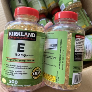 Kirkland Vitamin E 400 I.U ขนาด 500 เม็ดเป็นซอฟท์เจล