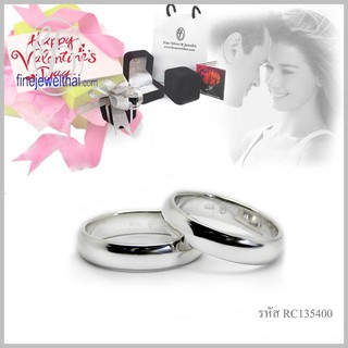 Finejewelthai แหวนคู่-แหวนเงินแท้-แหวนหมั้น-แหวนแต่งงาน-Couple-Silver-Ring - Valentine Gift67