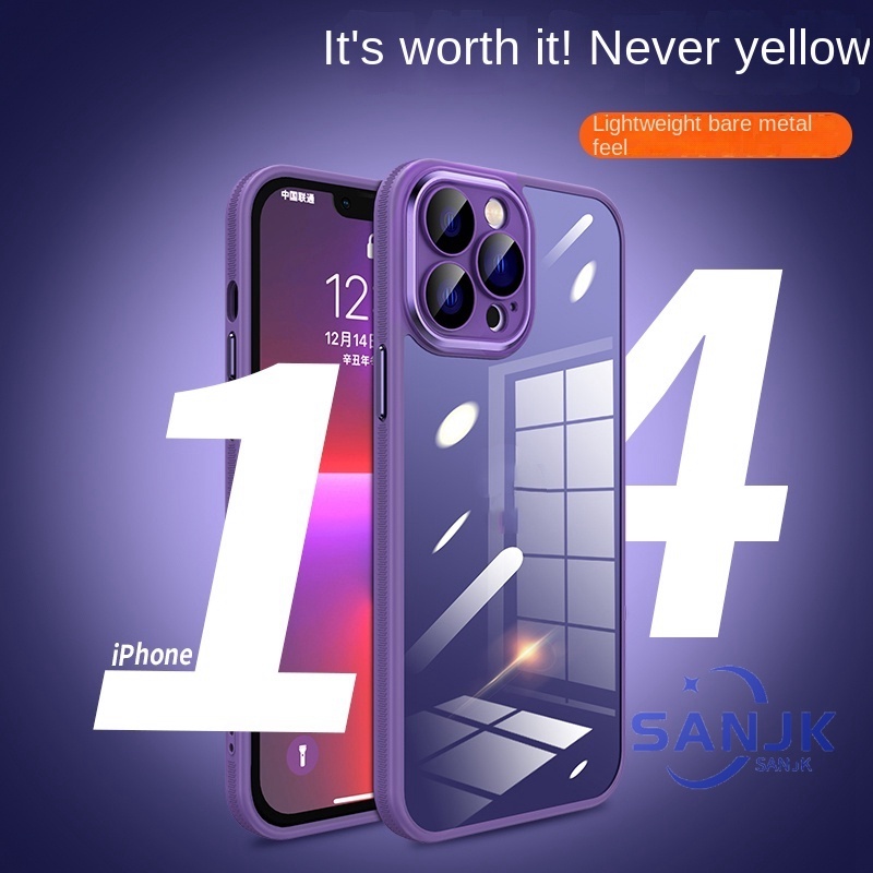 ใหม่-ใหม่-deep-purple-frosted-bezel-case-for-iphone-14-plus-14-pro-max-13-pro-max-12-pro-max-hard-shell-โลหะกล้อง-protector-ตัวป้องกันเลนส์