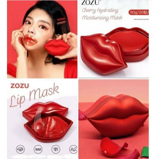 แผ่นมาร์คบำรุงริมฝีปาก Zozu Cherry Moisturizing Lip Mask  ( 20 แผ่น)