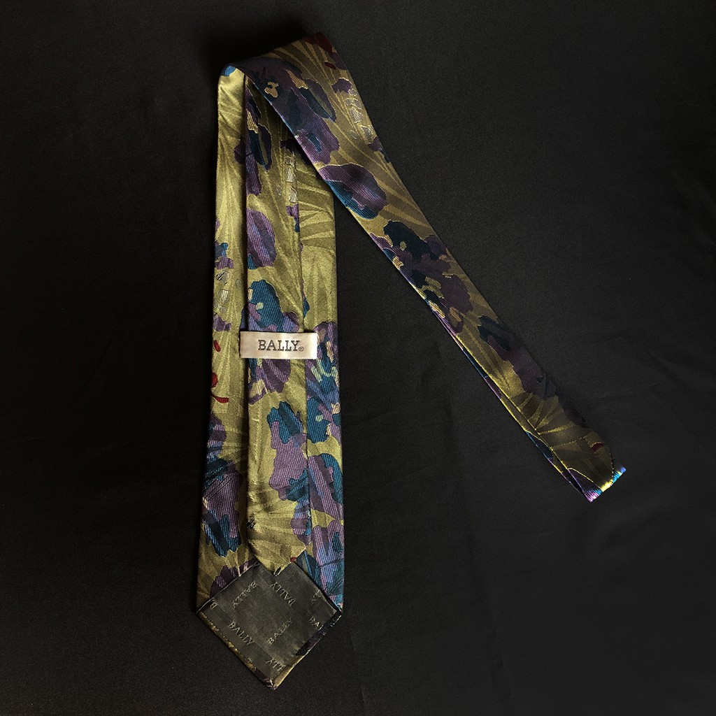 necktie-เนคไทแบรนด์เนม-bally-ของแท้-มือสอง-สภาพดี-ราคาถูก-ผ้าไหม