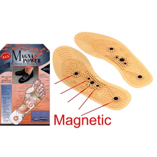 แผ่นรองเท้า นวดเท้าด้วยแม่เหล็ก แผ่นแม่เหล็กนวดเท้าบรรเทาอาการปวด รุ่น Magnetic Insoles-17Feb-J1