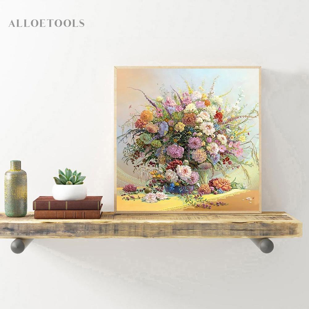 alo-ชุดงานปักครอสติชเม็ดบีด-ทรงเพชรกลม-รูปช่อดอกไม้-5d-สําหรับตกแต่งบ้าน-diy