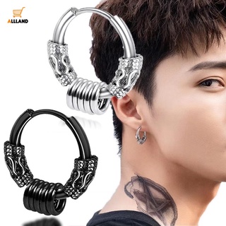 1/2 ชิ้น ครอบงําบุคลิกภาพ มังกร โทเท็ม ต่างหู / ต่างหูห่วง สเตนเลส สําหรับผู้ชาย