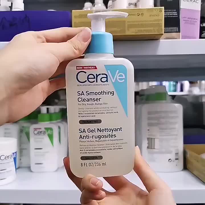 cerave-sa-smoothing-cleanser-salicylic-acid-เซราวี-โฟมล้างหน้า-236ml-ขจัดน้ำมัน-สิ่งสกปรก-คลีนซิ่งมิลค์-กรดซาลิไซลิก