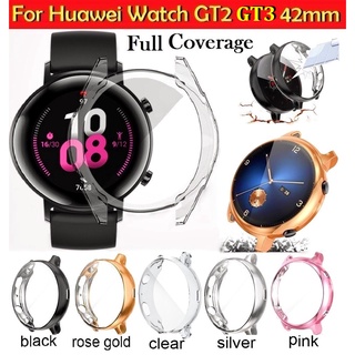 ภาพหน้าปกสินค้าเคส Huawei watch GT 3 / Huawei GT2 กรอบเคสนาฬิกา TPU กันรอย กันกระแทก สำหรับ Huawei Watch GT 2 42 มม. Huawei Watch GT2 Case ที่เกี่ยวข้อง