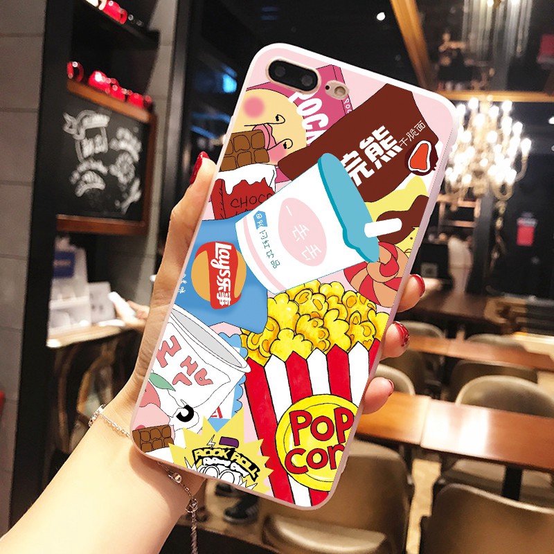 เคสโทรศัพท์มือถือ-ซิลิโคนนุ่ม-ลายขนมขบเคี้ยว-สร้างสรรค์-สําหรับ-iphone-13-14-pro-max-12-mini-11-pro-xs-max-xr-5s-6s-7-8-plus-se2-14plus