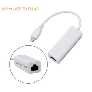Micro USB 2.0ชายRJ-45หญิง5-10/100Mbps Ethernet LANเครือข่ายการ์ดอะแดปเตอร์สำหรับWindows XP 7 8 PC Linux