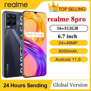 ภาพขนาดย่อของสินค้าRealme 8 Pro ของเเท้100% โทรศัพท์ 16GB+512GB โทรศัพท์มือถือ 5G สมาร์ทโฟนจอใหญ่ ขั้นตอนการธนาคาร เล่นเกม คอร์สออนไลน์