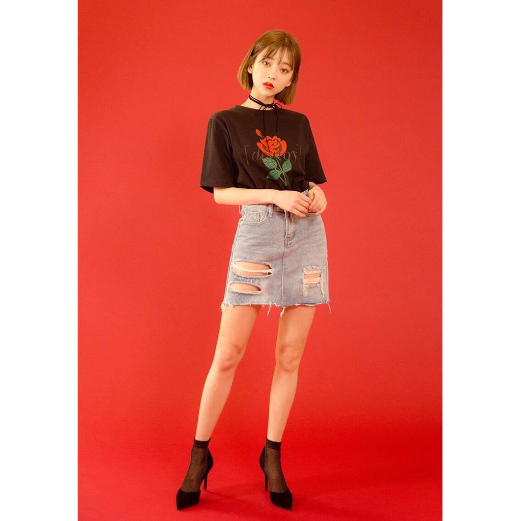 เสื้อ-oversize-สีดำเกาหลีสุดคิ้วท์