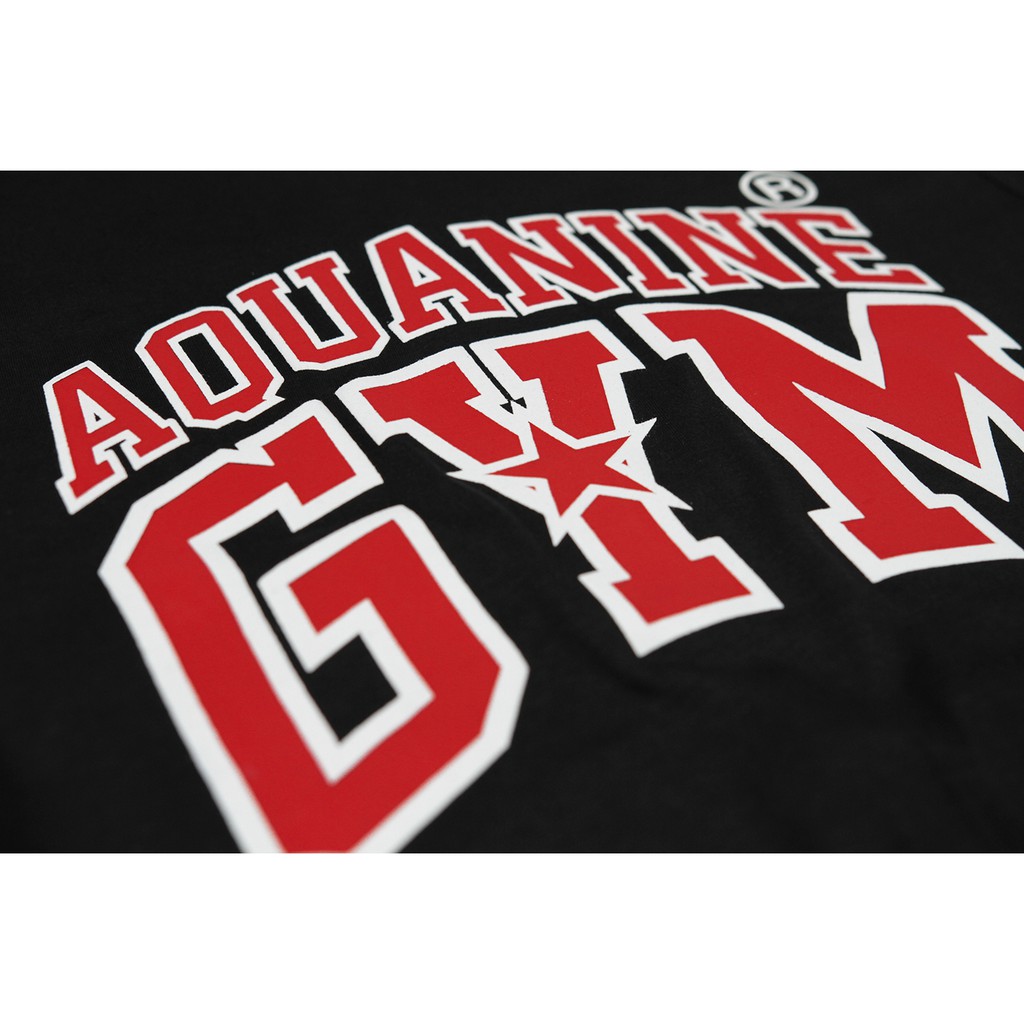 เสื้อยืดผู้หญิง-aquanine-gym-เสื้อยืดสีดำ-ลิขสิทธิ์แท้