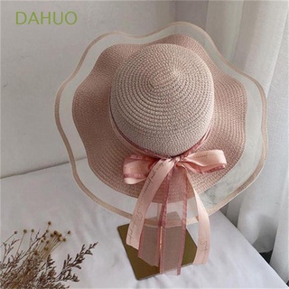 ภาพขนาดย่อของสินค้าDahuo หมวกฟาง ประดับโบว์ ป้องกันแดด หลากสีสัน สไตล์เกาหลี เหมาะกับเดินชายหาด แฟชั่นฤดูร้อน สําหรับผู้หญิง