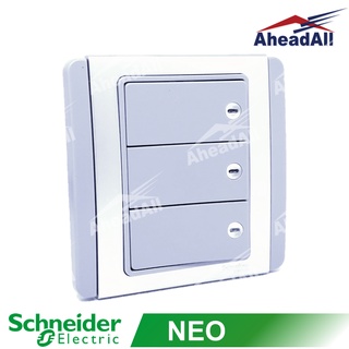 ชุดสวิตซ์ 3 ช่อง 1 ทาง NEO Schneider E3033H1_EBGS