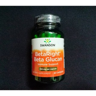 Swanson BetaRight Beta Glucan 250 mg 60 แคปซูล เบต้ากลูแคน