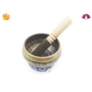 Singing Bowl ขันมนตราทิเบต(สีดำ) ชามทำสมาธิ 1 ใบ ไม้วน 1 ชิ้น หมอนรอง 1 ชิ้น