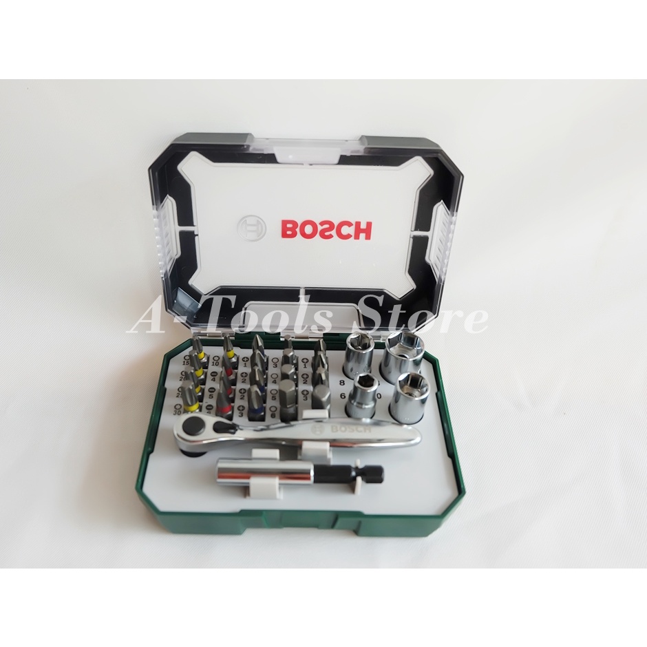 bosch-ชุดไขควง-27-ชิ้น-บ๊อซ-2607017392-ชุดเครื่องมือไขควง-angle-driver-extra-ส่งเร็ว-ของแท้100