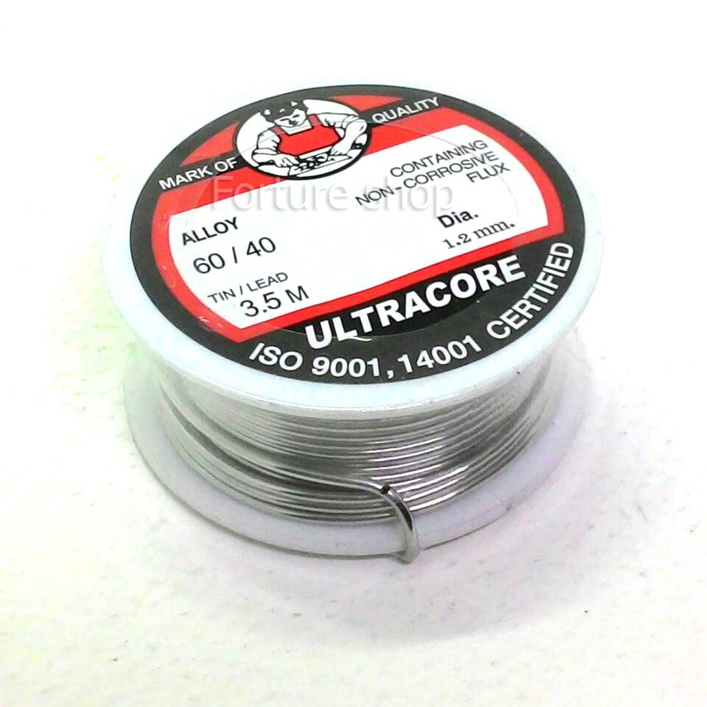 ultracore-lead-soldering-ตะกั่ว-ตะกั่วบัดกรี-1-2-มม-x-3-5-เมตร-x-2-ม้วน