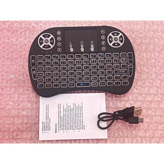 Mini Wireless Keyboard 2.4 Ghz รุ่นใหม่พร้อมTouchpad +Battery Chargeได้ +แป้นพิมพ์ไทยสำหรับ Android tv box,mini pc,