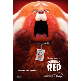 โปสเตอร์หนัง Turning Red เทรนนิ่ง เรด แอนิเมชัน Movie Poster ภาพติดผนัง โปสเตอร์ติดผนัง ตกแต่งบ้าน รูปติดห้อง ของสะสม